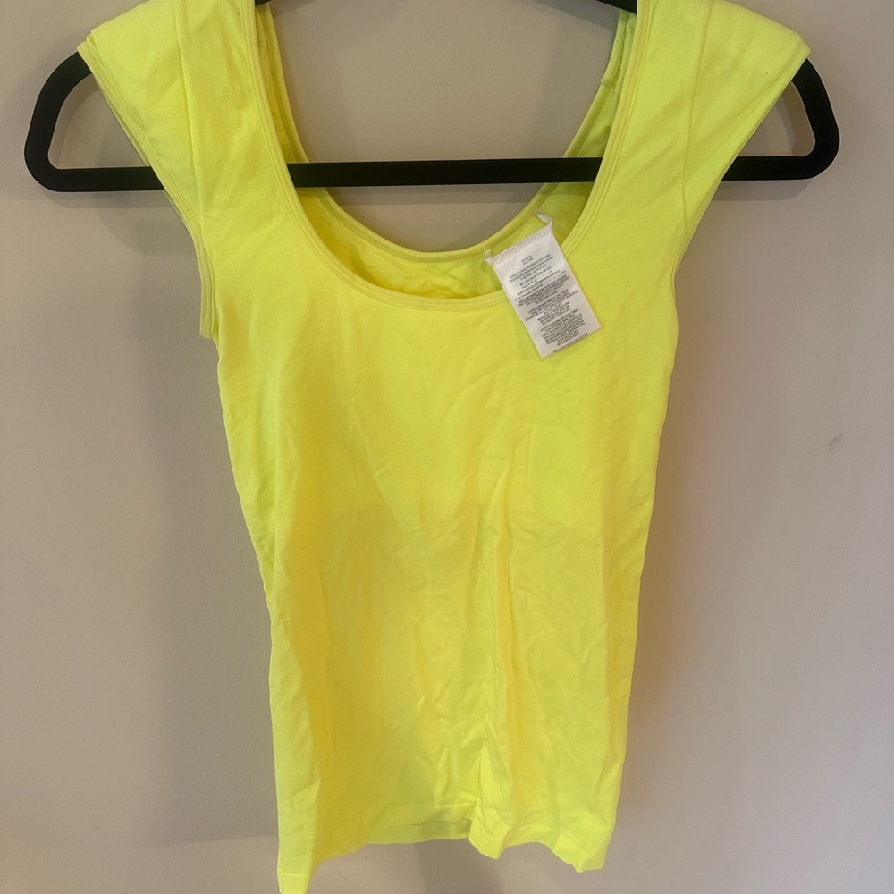 BCBG stretch shoulder pad top